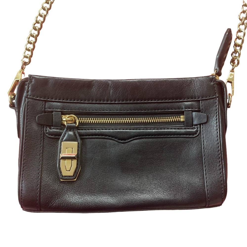 Rebecca Minkoff | Black Leather Crossbody Purse